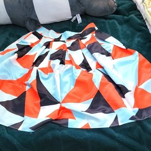 Multicolor boho skirt size S